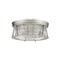 Z-Lite Cape Harbor 3 Light Flush Mount, Brushed Nickel & Clear 491F3-BN - alternate 3